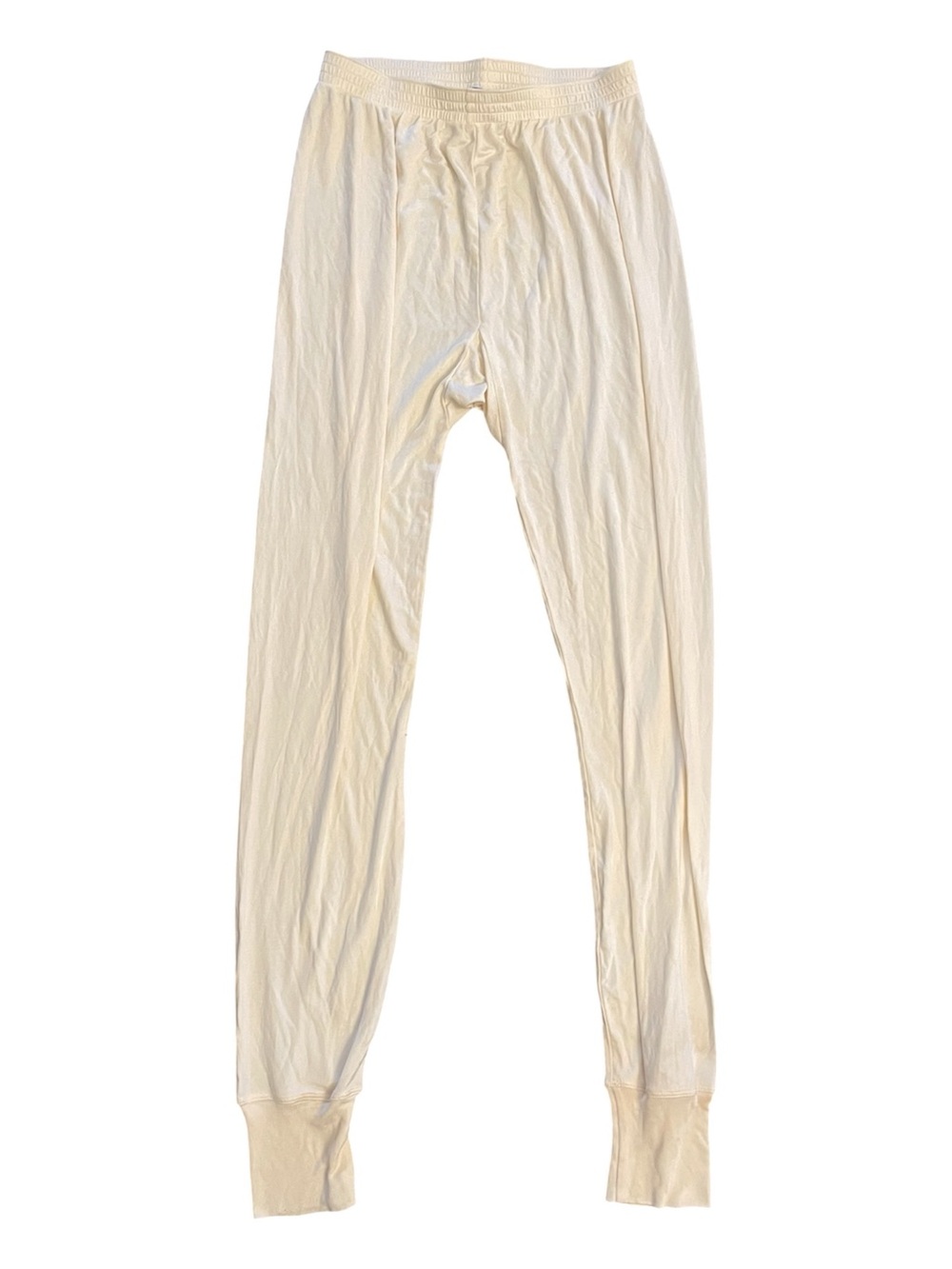 Vintage Cabela’s 100% Silk Thermal Base Layer Pants Long Johns Ivory Medium - Picture 4 of 4